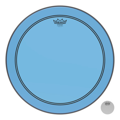 Remo Powerstroke 3 Colortone Bass Drum Head - Blue - 18"