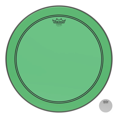 Remo Powerstroke 3 Colortone Bass Drum Head - Green - 18"