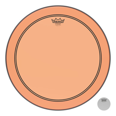 Remo Powerstroke 3 Colortone Bass Drum Head - Orange - 18"