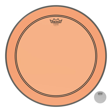 Remo Powerstroke 3 Colortone Bass Drum Head - Orange - 20"