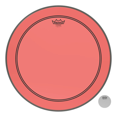 Remo Powerstroke 3 Colortone Bass Drum Head - Red - 20"
