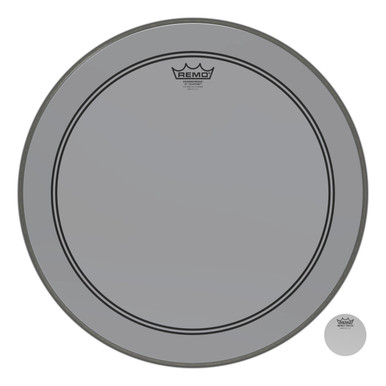 Remo Powerstroke 3 Colortone Bass Drum Head - Smoke - 20"