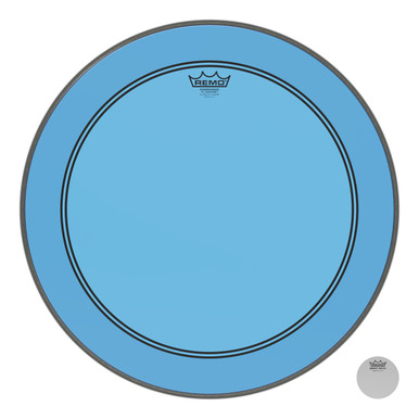 Remo Powerstroke 3 Colortone Bass Drum Head - Blue - 22"