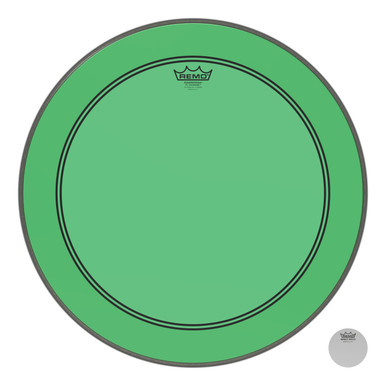 Remo Powerstroke 3 Colortone Bass Drum Head - Green - 22"