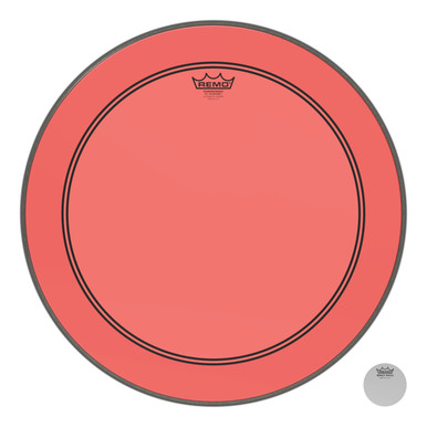 Remo Powerstroke 3 Colortone Bass Drum Head - Red - 22"