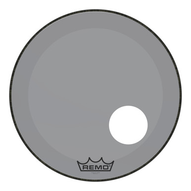 Remo Powerstroke 3 Colortone Bass Drum Head - Smoke - 22" - with 5" Offset Hole