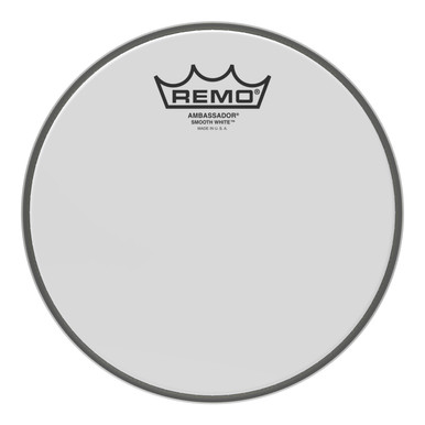 Remo 8" Ambassador Smooth White Tom Head