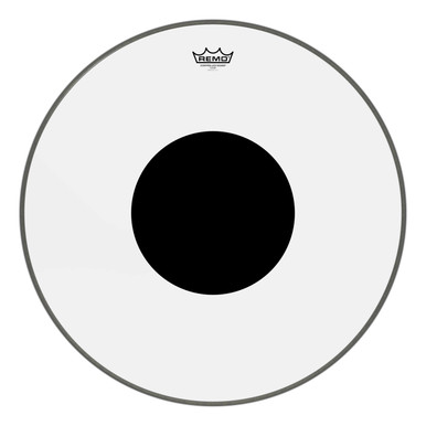 Remo 24" CS Clear Bass Drum Head with Black Dot