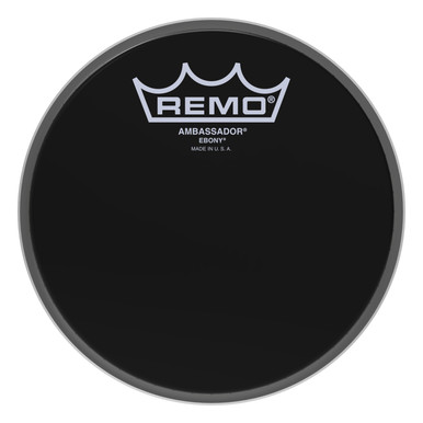 Remo 6" Ebony Ambassador Tom Head