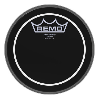 Remo 6" Ebony Pinstripe Tom Head