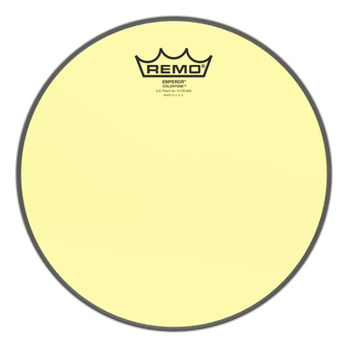 Remo Emperor Colortone Batter Drum Head - Yellow - 10"