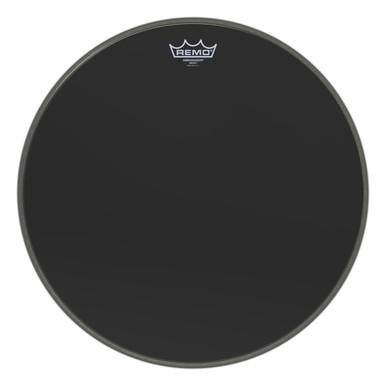 Remo 18" Ebony Ambassador Bass Drum Head