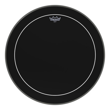 Remo 22" Ebony Pinstripe Bass Drum Head