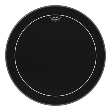 Remo 24" Ebony Pinstripe Bass Drum Head