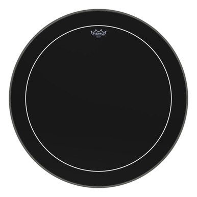 Remo 28" Ebony Pinstripe Bass Drum Head