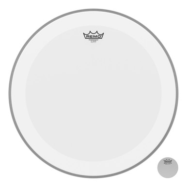 Remo Powerstroke 4 Coated Bass Drum Head with Double Layer and Clear Dot - 20"