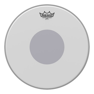 Remo Control Sound Smooth White 18" Drum Head with Black Dot