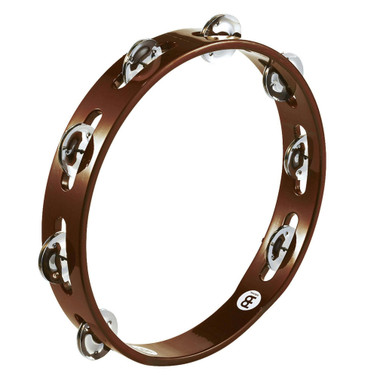 Meinl Wood Tambourine with Steel Jingles in African Brown