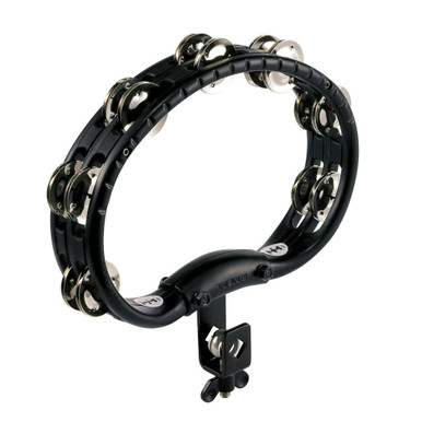 Meinl Mountable Tambourine in Black with Steel Jingles