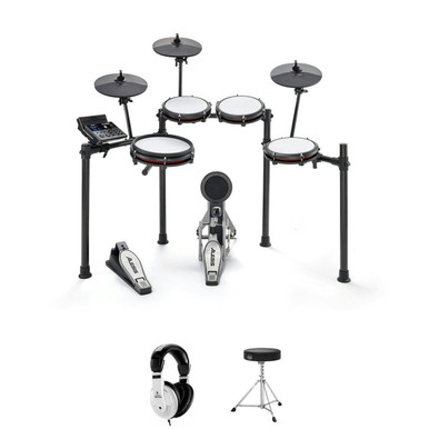 Alesis Nitro Max Electronic Drum Kit inc. Throne & Headphones