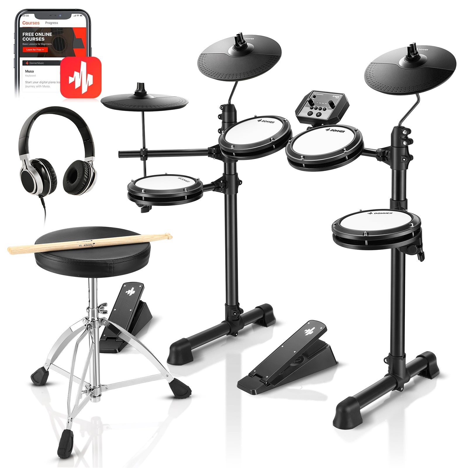 Donner DED-80 Electronic Drum Set