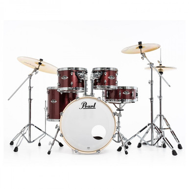 Pearl Export 22" Rock Fusion Drum Kit in Black Cherry Glitter