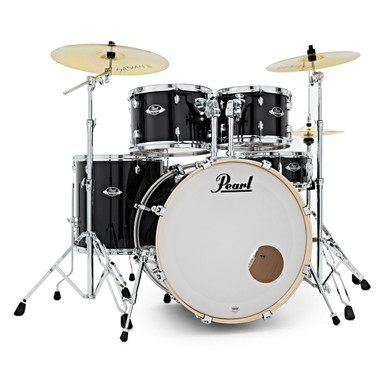 Pearl Export 22"  Rock Fusion Drum Kit in Jet Black
