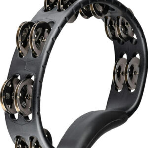 Meinl Headliner Series Double Row Hand Held Tambourine Stainless Steel Jingles Black