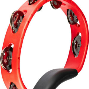 Meinl Headliner Series Single Row Hand Held Tambourine Stainless Steel Jingles Red