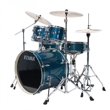 TAMA Imperialstar 6-piece Drum Kit 22 in Hairline Blue - Image 2
