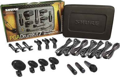 Shure Drumkit with  3 x PGA56, 1 x PGA57, 1 x PGA52, 2 x PGA81
