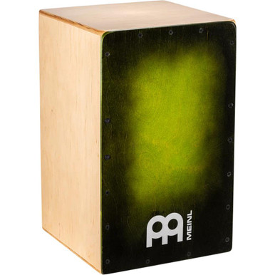 Meinl Percussion Snarecraft Cajon, Green Burst