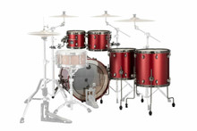 Mapex Saturn Evolution Maple 5-Piece Shell Pack 22 in Tuscan Red - Image 3
