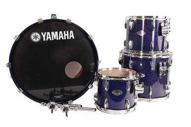 Second Hand Yamaha Beech Custom 22" (22x16, 10x9, 12x10, 15x13) - Crack on bass drum hoop, LIMITED HARDWARE 241