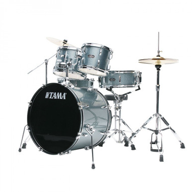 Tama Stagestar 20" Drum Kit in Sea Blue Mist with Hardware & Zildjian Planet cymbals - Image 2