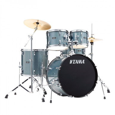 Tama Stagestar 20" Drum Kit in Sea Blue Mist with Hardware & Zildjian Planet cymbals