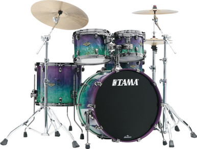 TAMA Starclassic Walnut/Birch 4pcs Shell Pack, Mappa Burl, Nebula Mappa Burl Fade