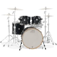 DW Design Series 22 4pc Shell Pack Black Satin Lacquer