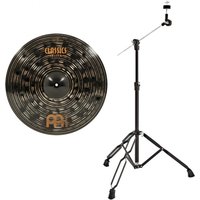 Meinl 20" Classics Custom Dark Crash Cymbal & Boom Arm Stand Black