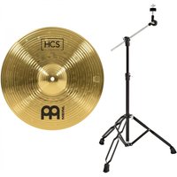 Meinl HCS 14 Crash Cymbal & Boom Arm Stand Black