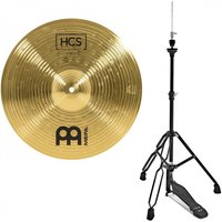 Meinl HCS 14 Hi Hat Cymbals & Stand Black