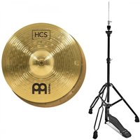Meinl HCS 15 Hi Hat Cymbals & Stand Black