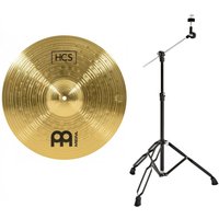 Meinl HCS 16 Crash Cymbal & Boom Arm Stand Black