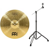 Meinl HCS 18 Crash Cymbal & Boom Arm Stand Black