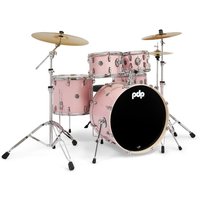 PDP Mainstage 5pc Drum Kit with Hardware Pack and Paiste Cymbals - Pale Rose