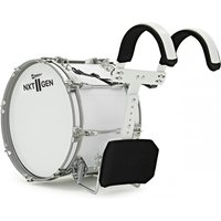Premier NXT GEN Marching 14" x 10" Traditional Bass Drum White