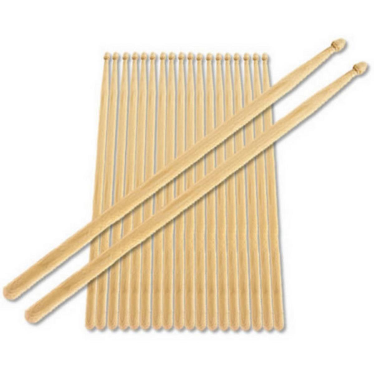 2B Nylon Tip Maple Drumsticks 10 Pack
