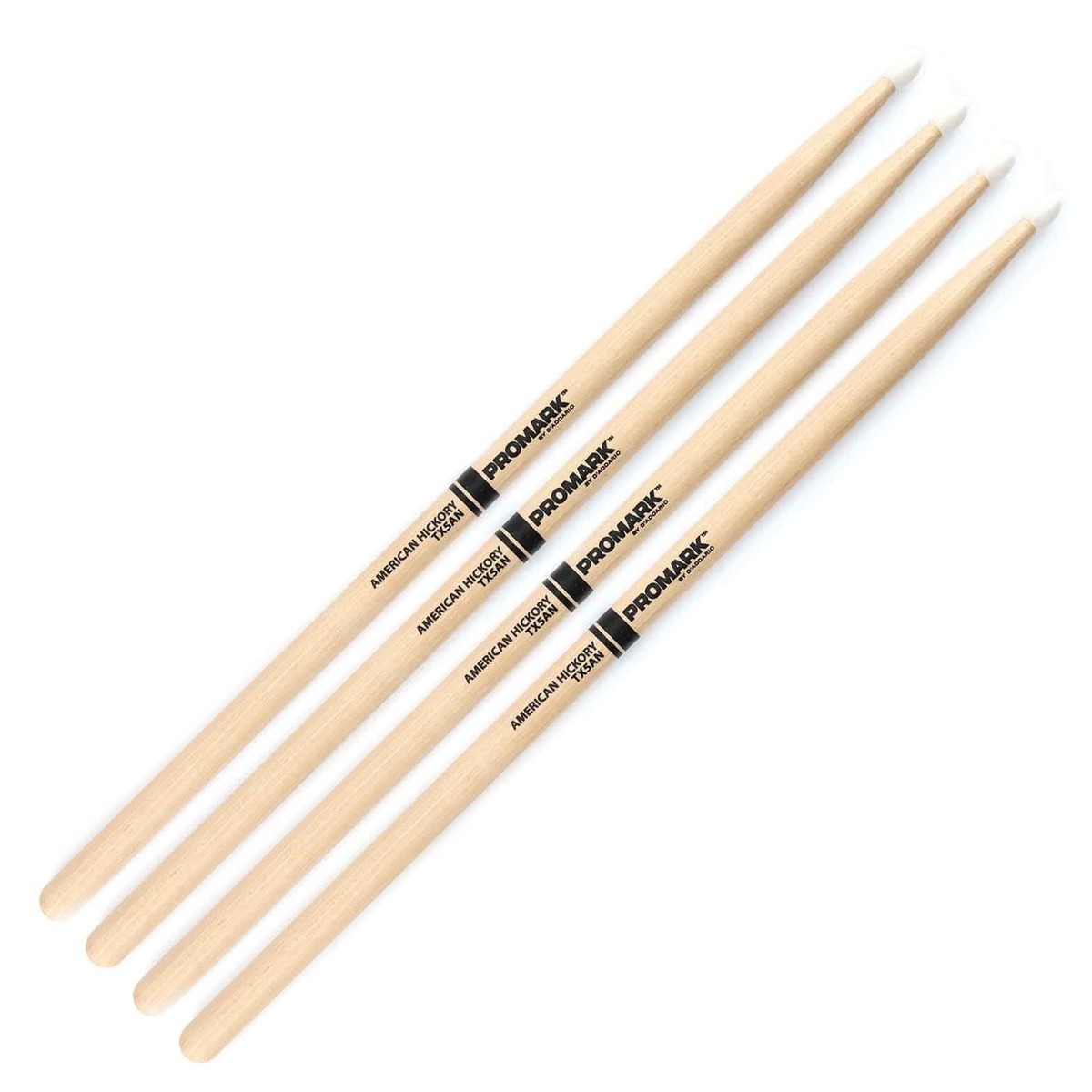Promark Classic Forward Hickory 5A Nylon Tip 2 Pair Value Bundle