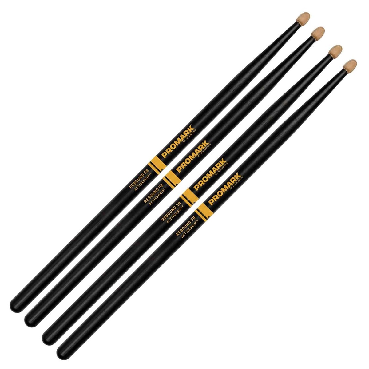Promark Rebound 5B ActiveGrip Hickory 2 Pair Value Bundle