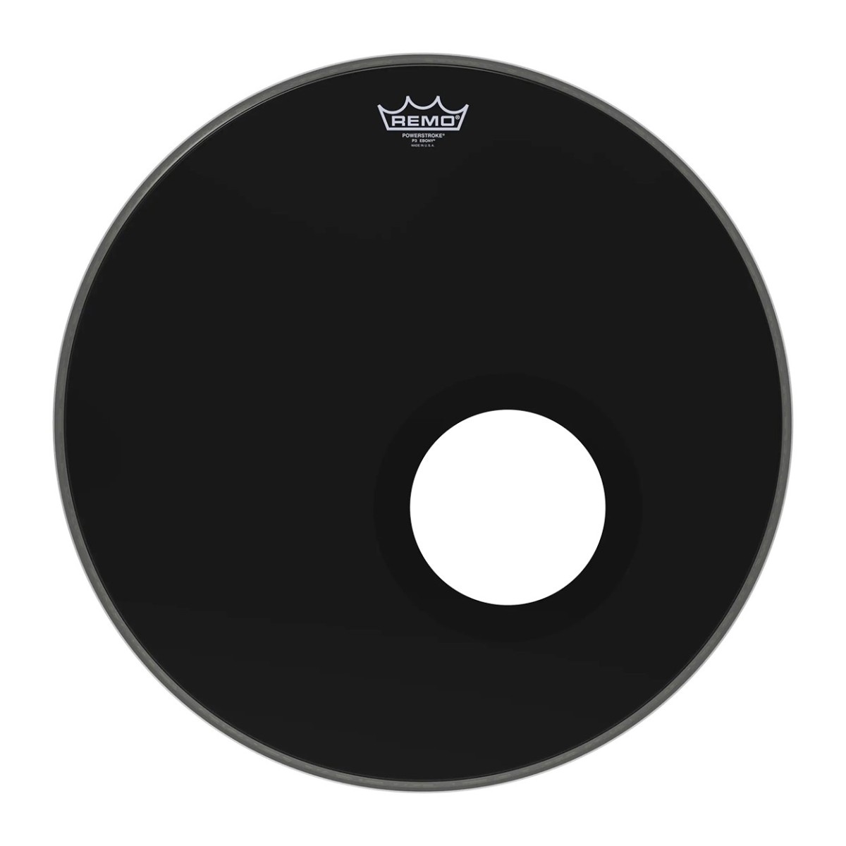 Remo 20" Powerstroke 3 Ebony Bass Drum Head